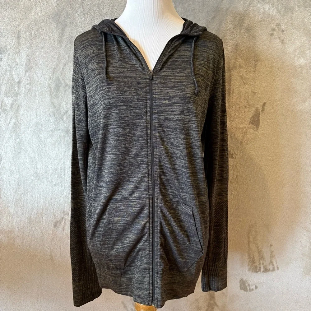 Nike Dri-FIT Dark Gray Hoodie Jacket Wmn’s Sz L